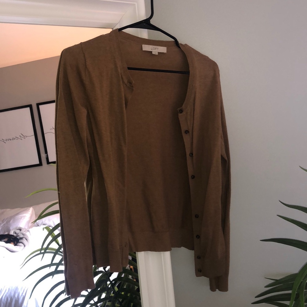 Brown cardigan